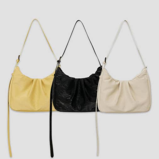[펄럭] Vegan Leather Dumpling bag (3colors)