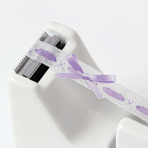 [BOKI] Eyelet Lace Die-cut Masking Tape - Purple Ribbon (3차입고)