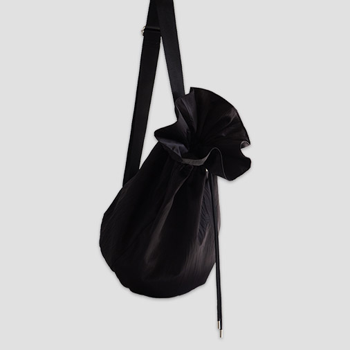 [올브스튜디오] Flower Bag_Black
