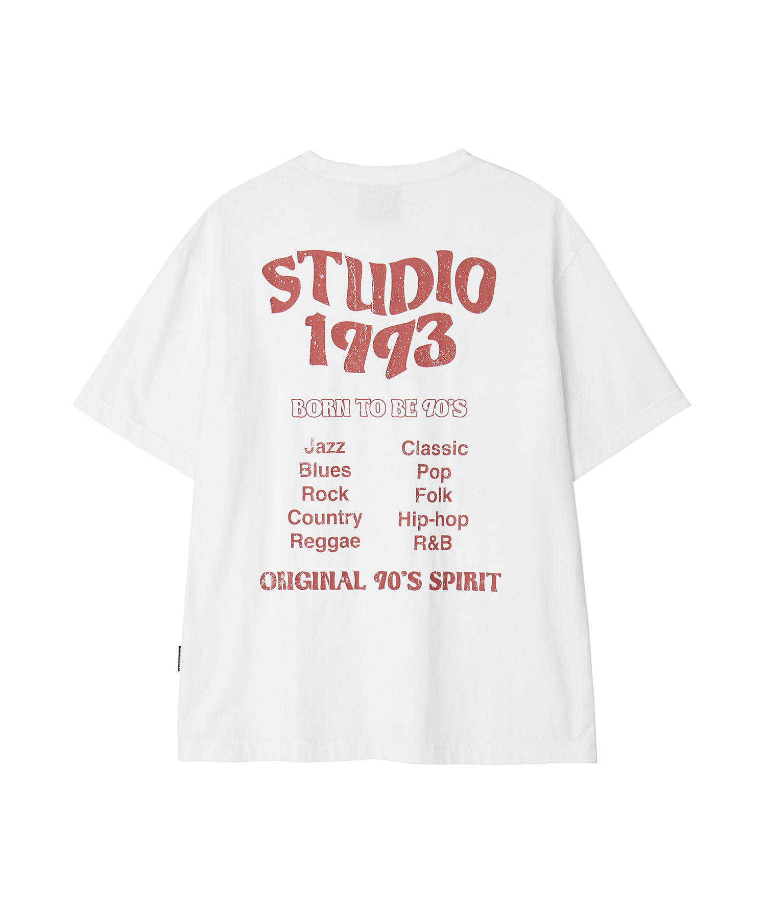 웨이브 스튜디오 그래픽 티셔츠_화이트 - 1993studio
