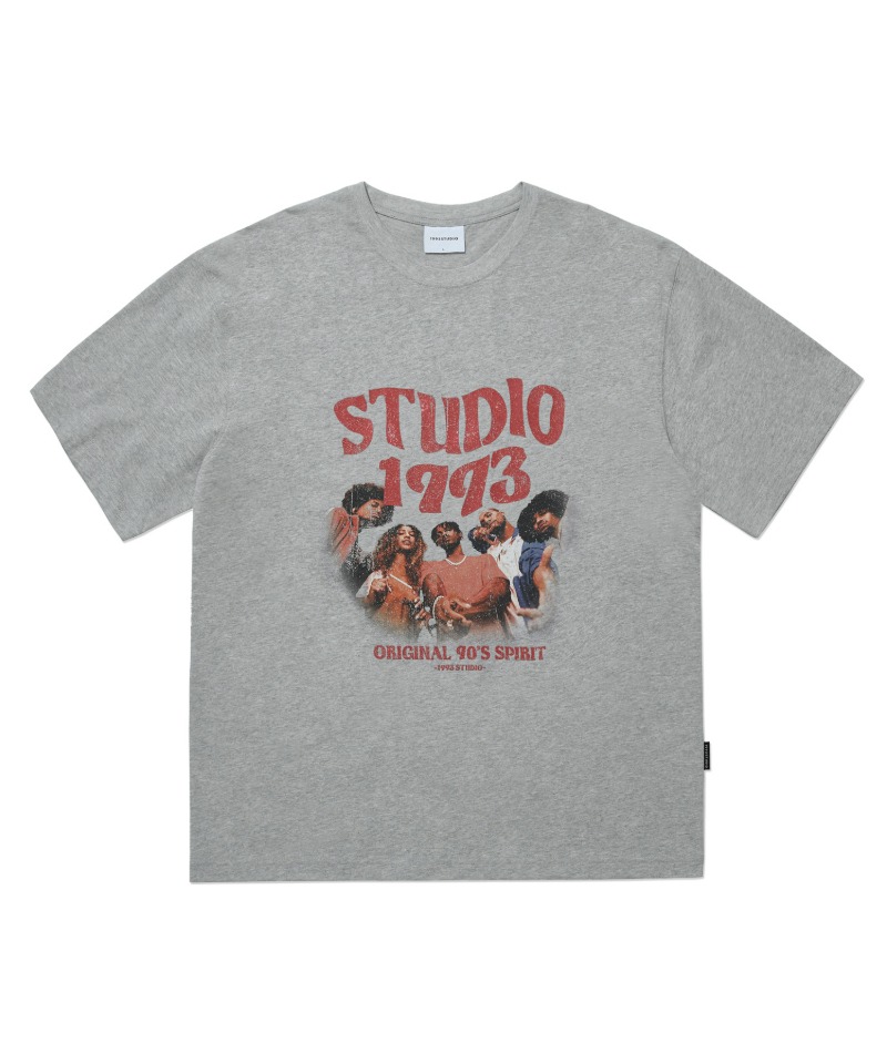 웨이브 스튜디오 그래픽 티셔츠_화이트 - 1993studio