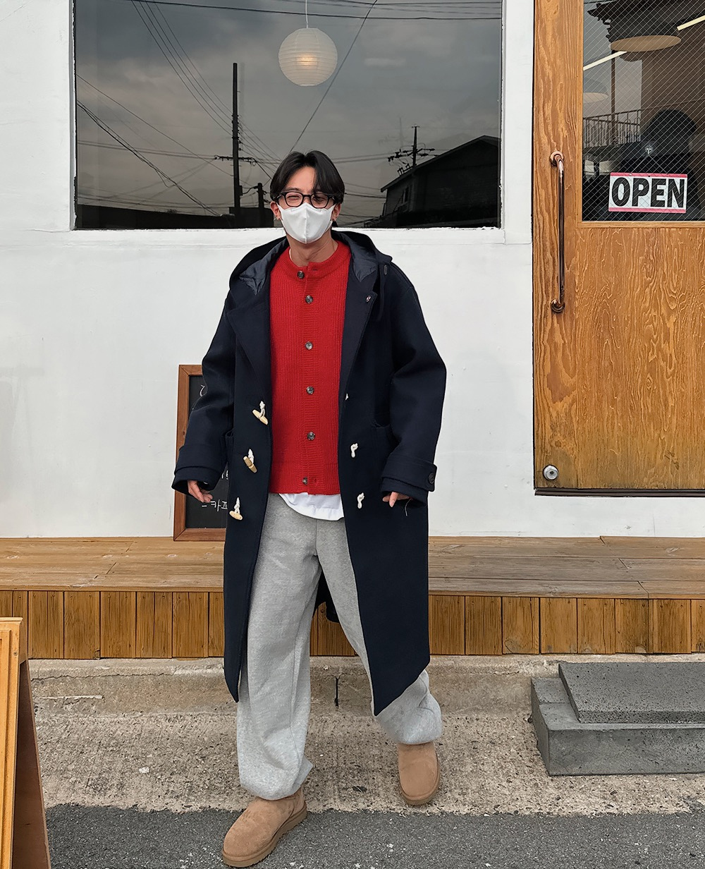 코트 모델 착용 이미지-S1L35