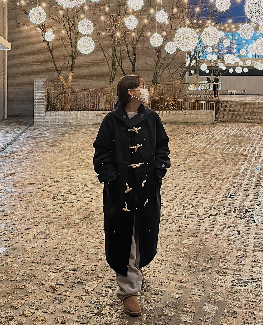 코트 모델 착용 이미지-S1L50