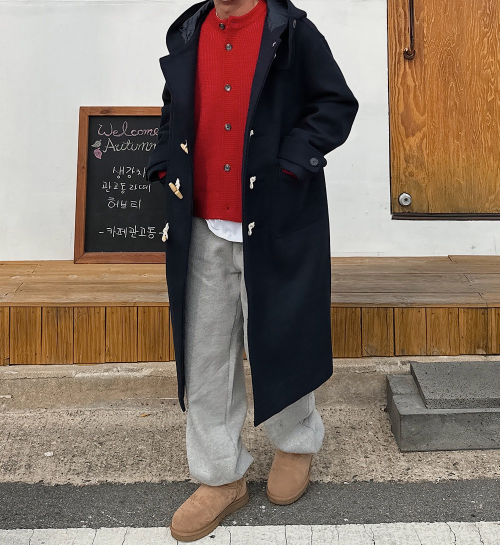 코트 모델 착용 이미지-S1L40