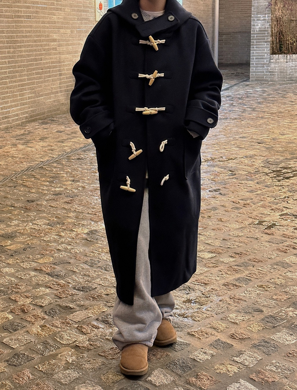 코트 모델 착용 이미지-S1L52