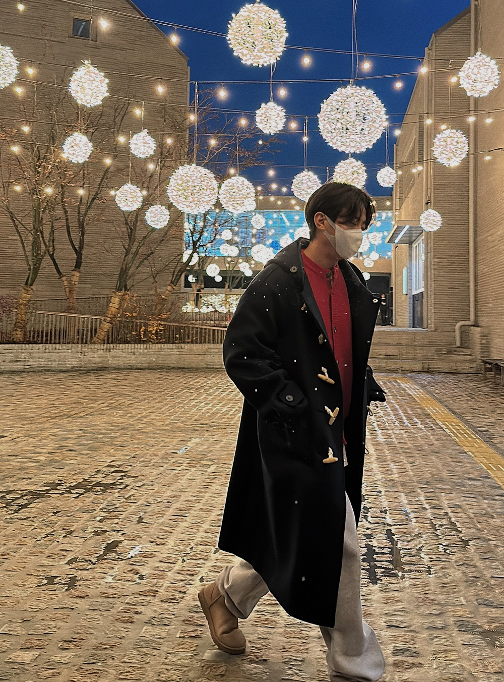 코트 모델 착용 이미지-S1L56