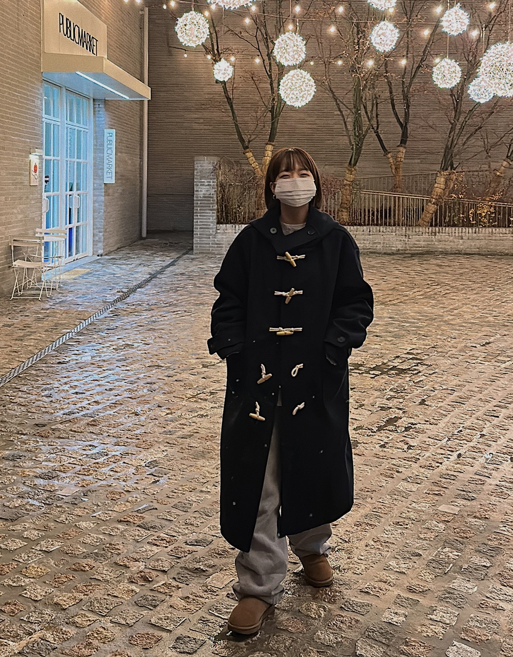 코트 모델 착용 이미지-S1L53