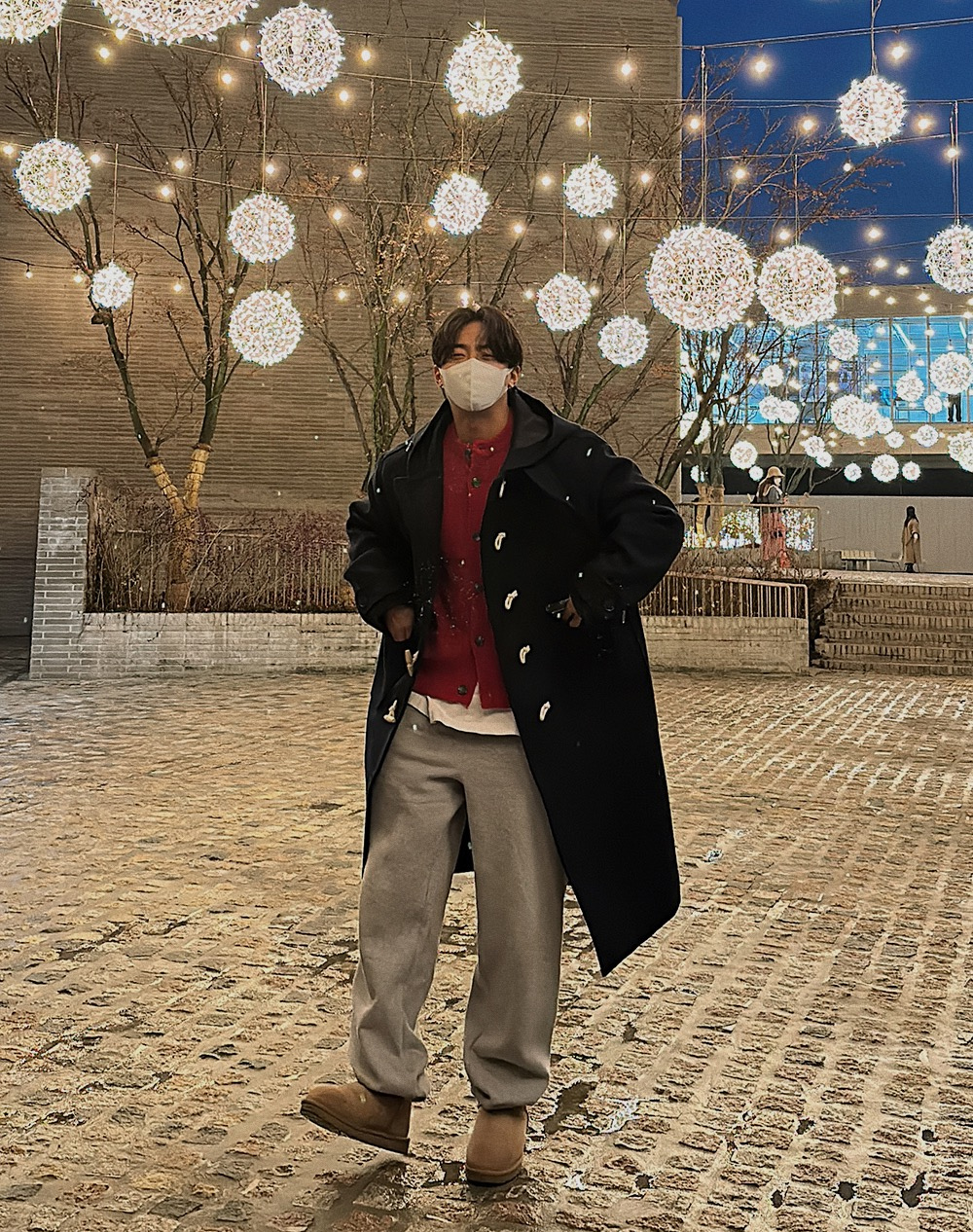 코트 모델 착용 이미지-S1L55