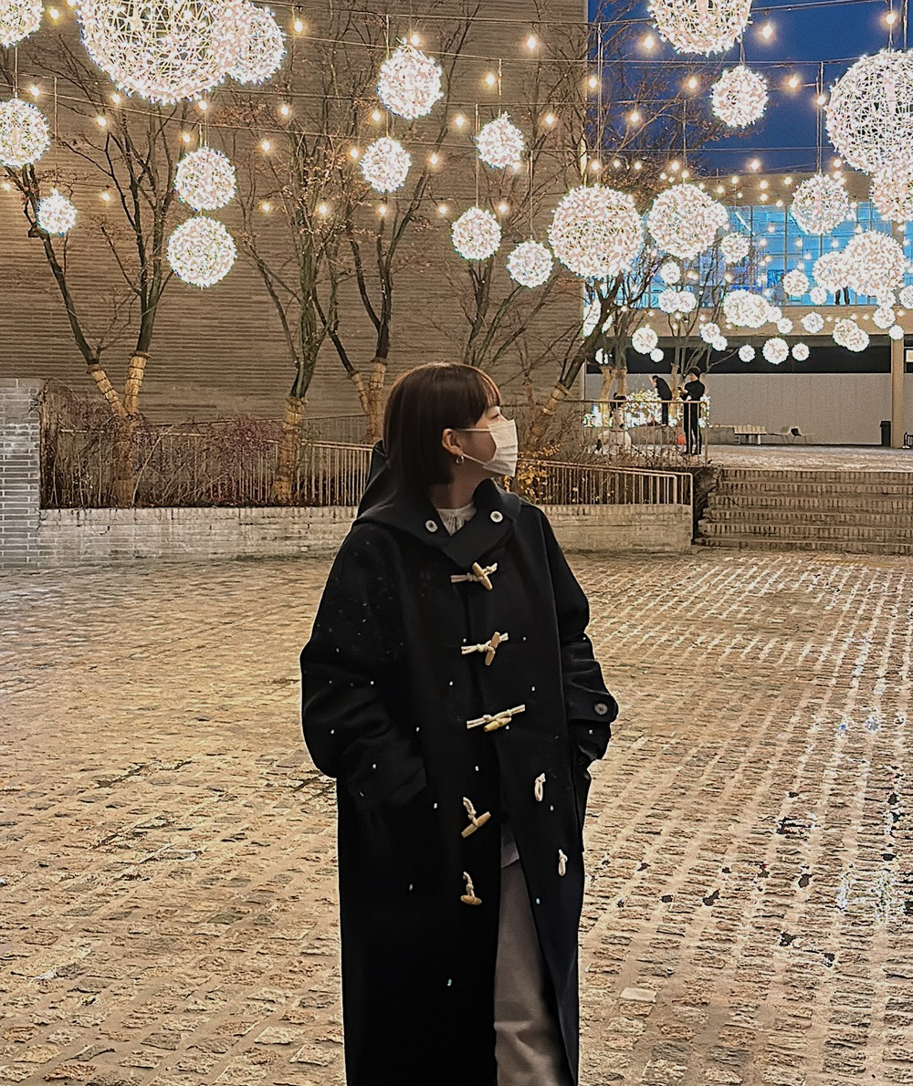 코트 모델 착용 이미지-S1L51