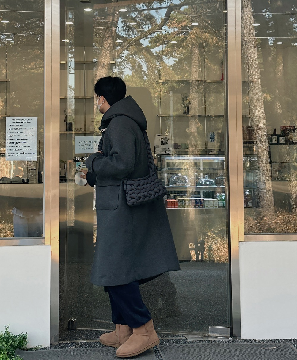 코트 모델 착용 이미지-S4L15