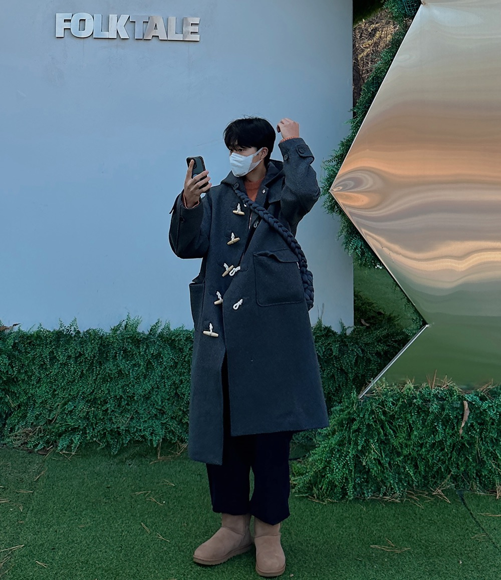 코트 모델 착용 이미지-S4L12