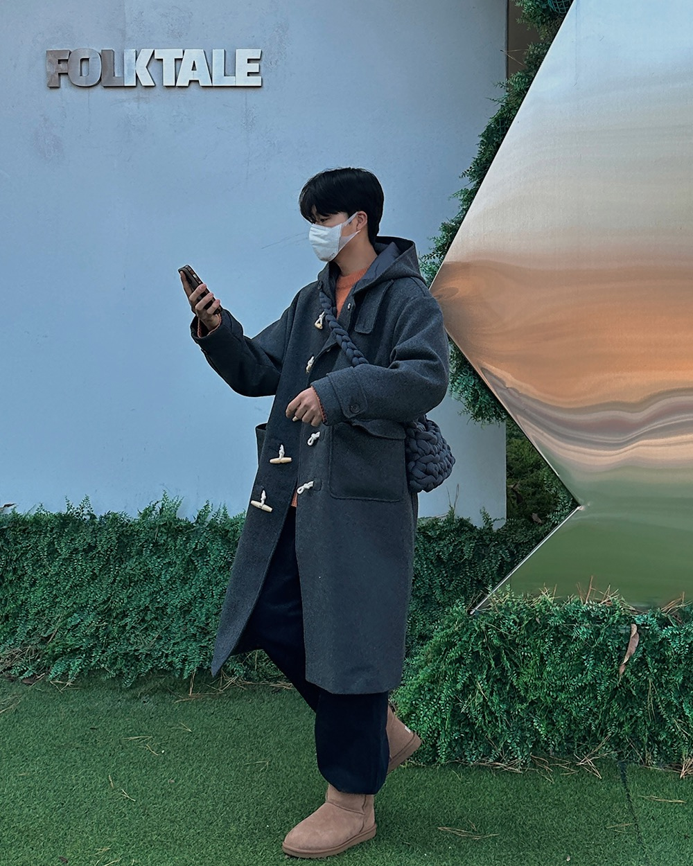 코트 모델 착용 이미지-S4L11