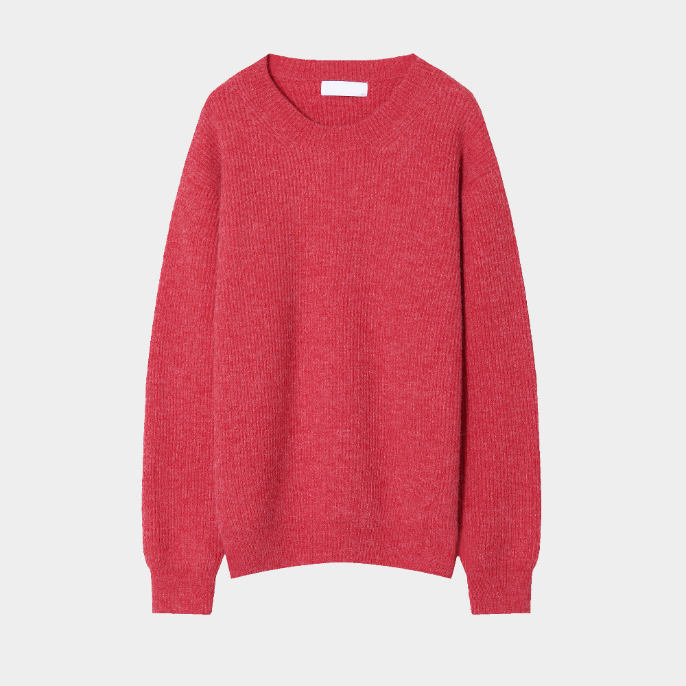 긴팔 티셔츠 레드 색상 이미지-S1L18