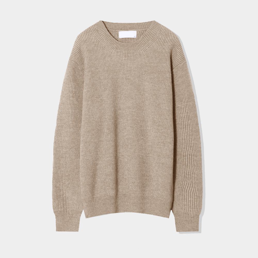 긴팔 티셔츠 크림 색상 이미지-S1L16