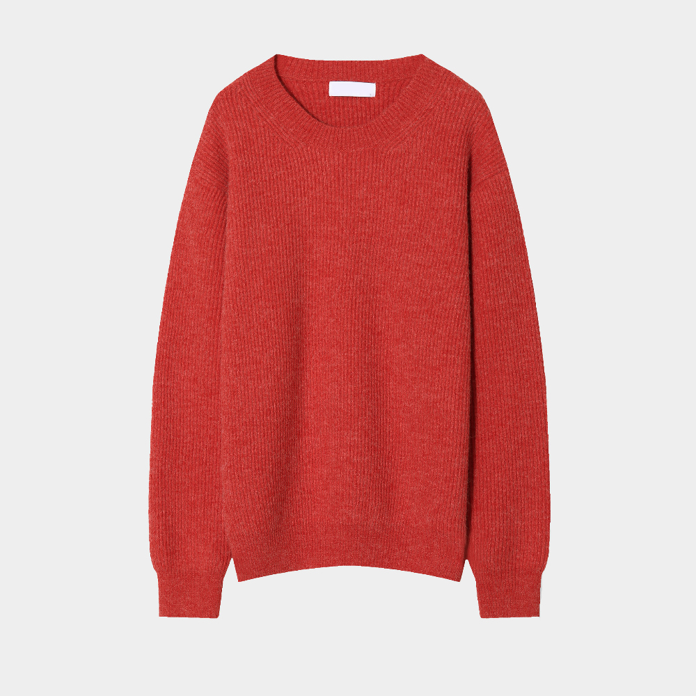 긴팔 티셔츠 레드 색상 이미지-S1L19