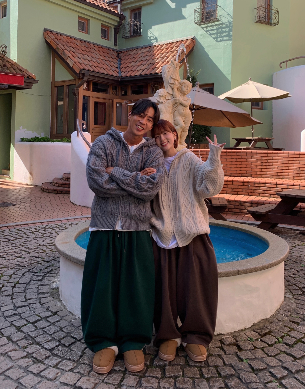 긴팔 티셔츠 모델 착용 이미지-S1L31