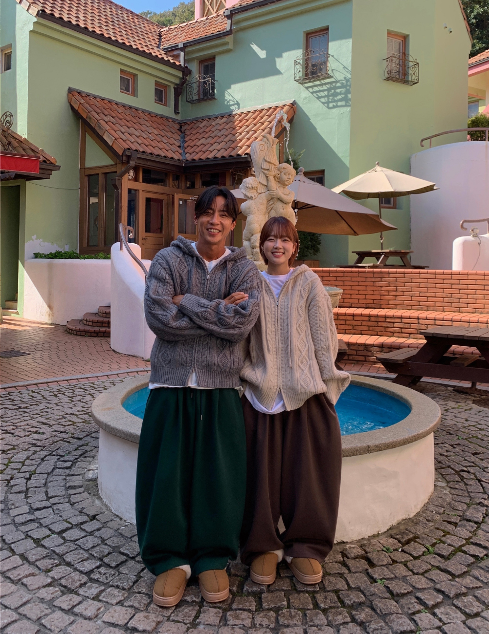 긴팔 티셔츠 모델 착용 이미지-S1L32