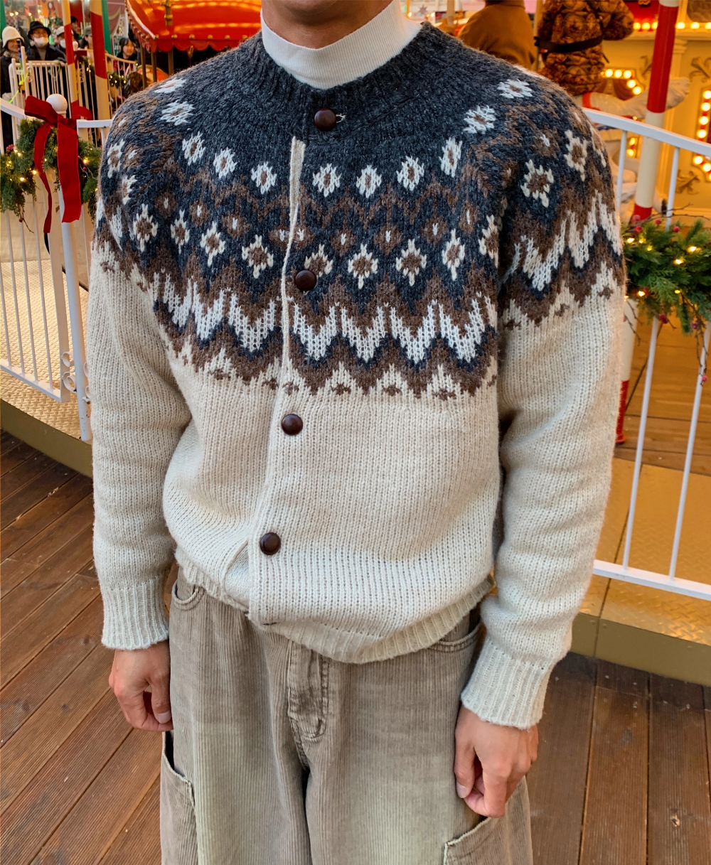 카디건 모델 착용 이미지-S1L82