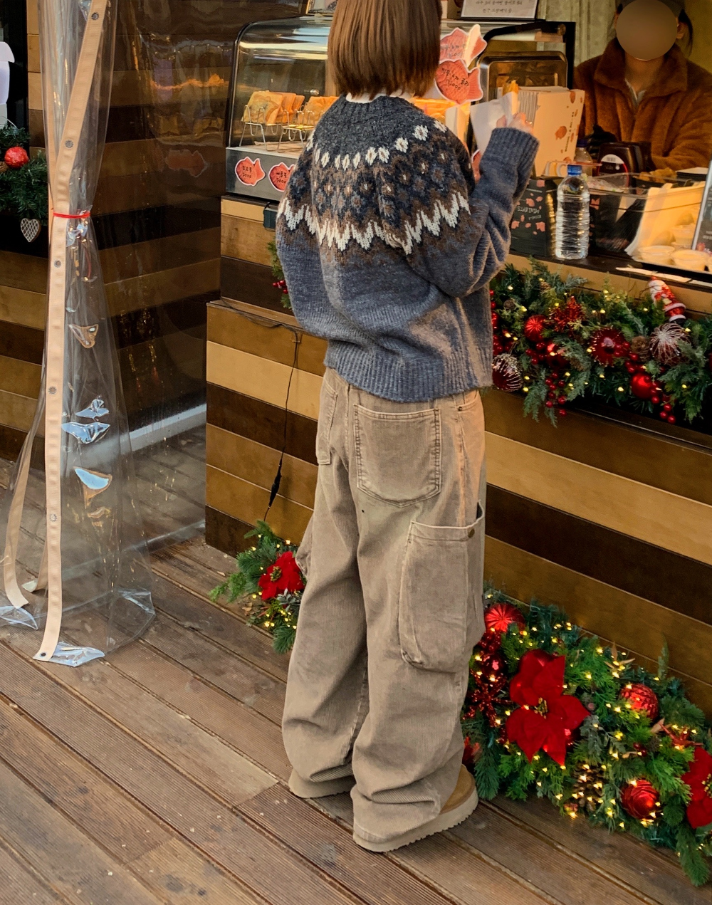 카디건 모델 착용 이미지-S1L78