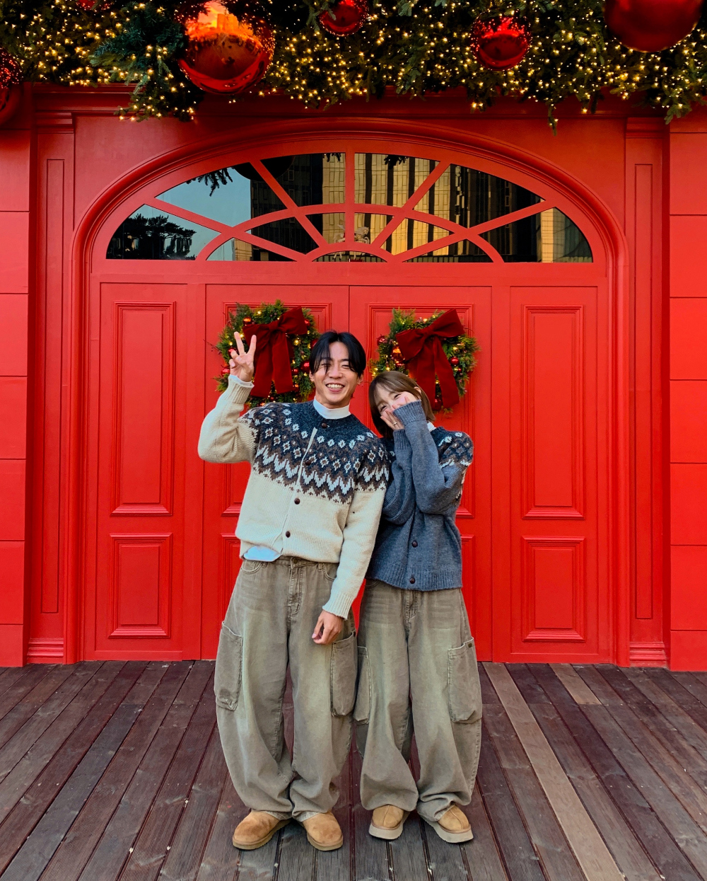 카디건 모델 착용 이미지-S1L64