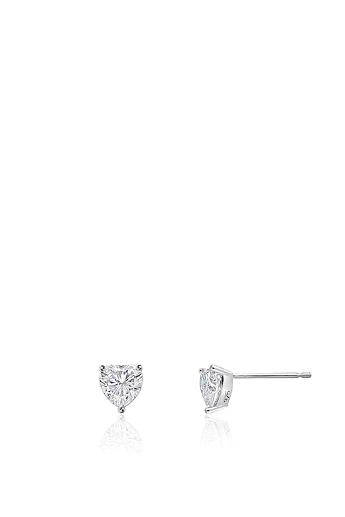 PS116 0.3CT Heart Moissanite Earrings