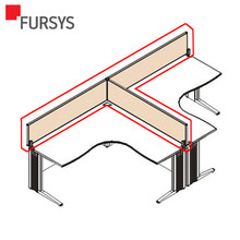 [퍼시스 PUZZLE PLUS series] SF366T 퍼즐플러스 T형 스크린_L형 데스크용