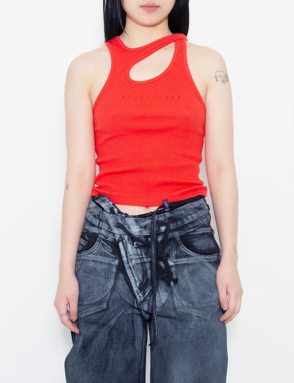 RIB TANKTOP_RED