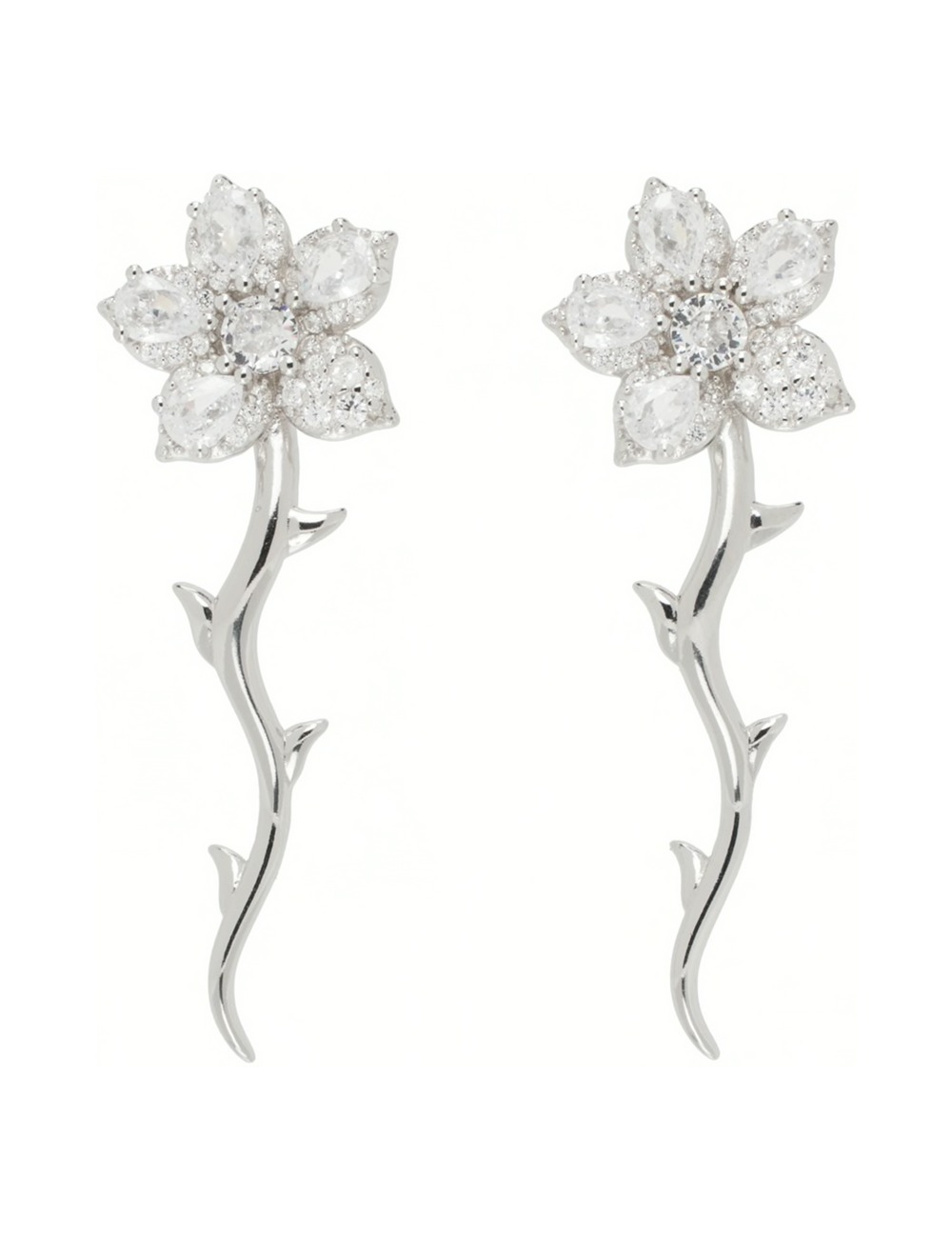 VINE EARRING_CRYSTAL