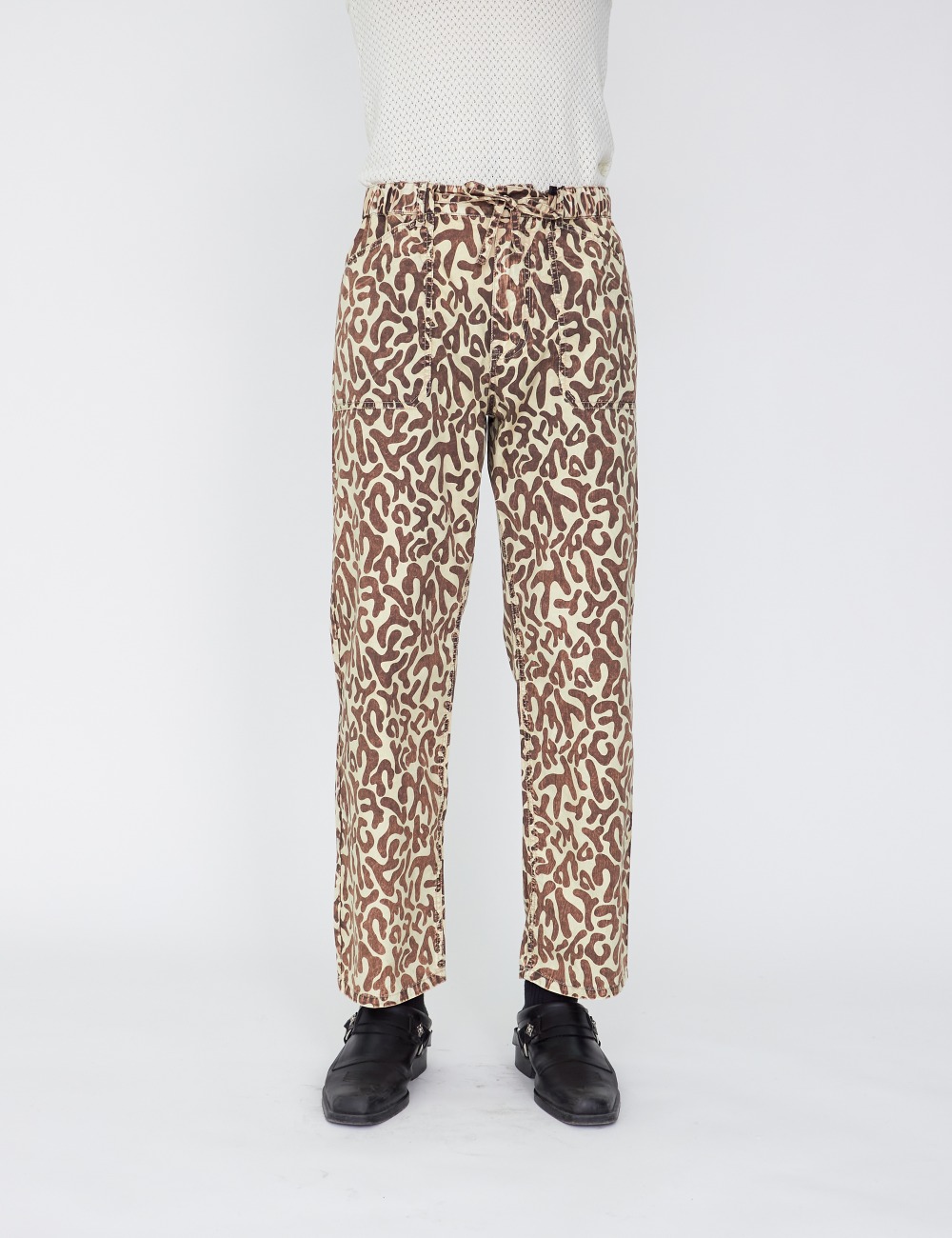 CAMOUFLAGE LEOPARD PRINT TROUSER