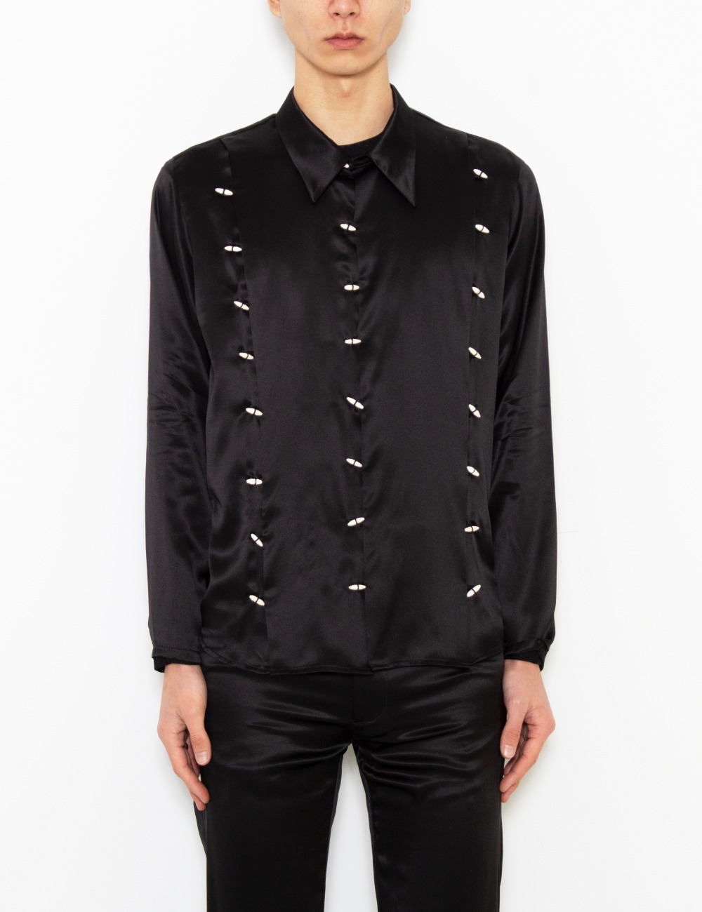 CHENTE SILK SHIRT_BLACK