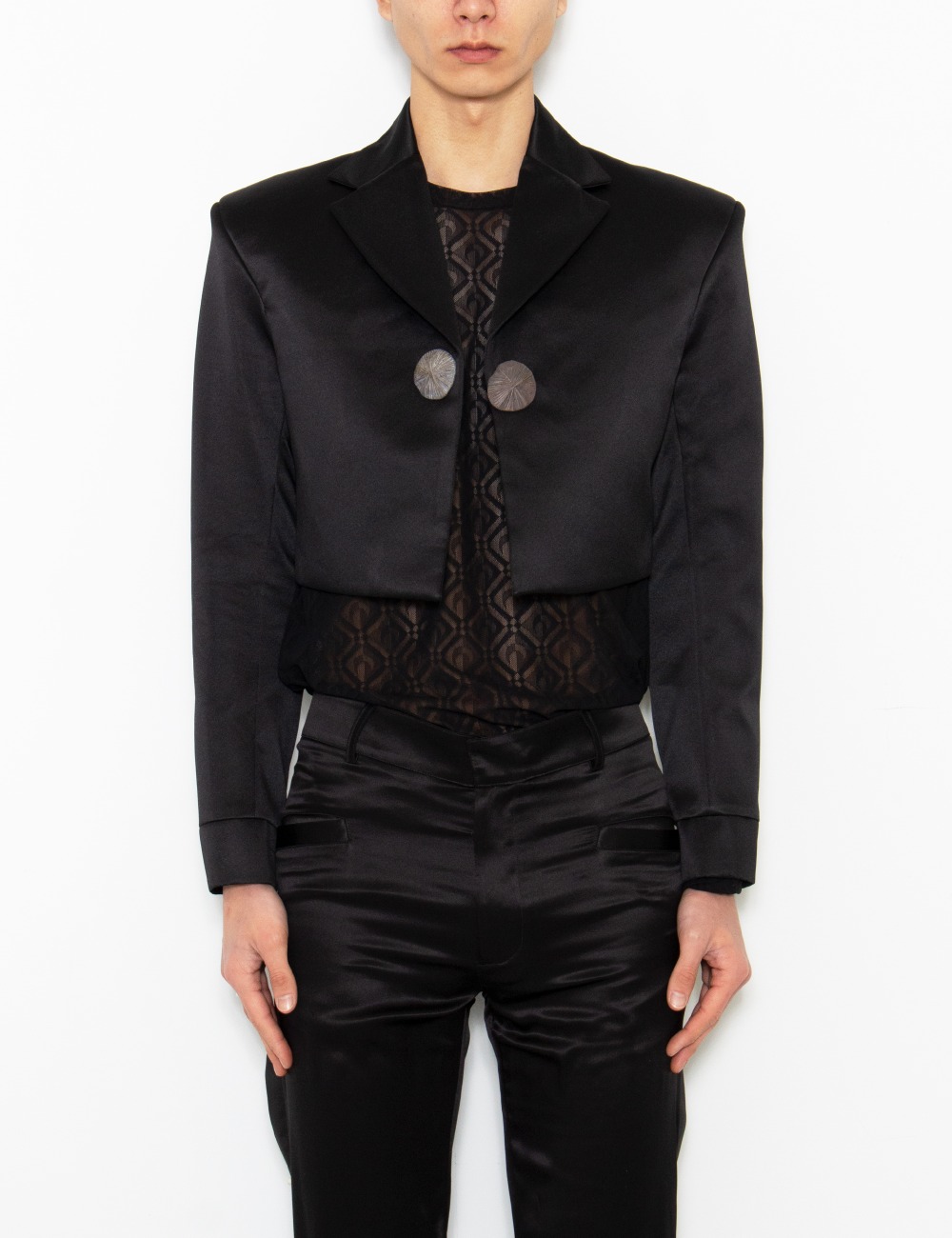 CHARRITO SILK JACKET_BLACK