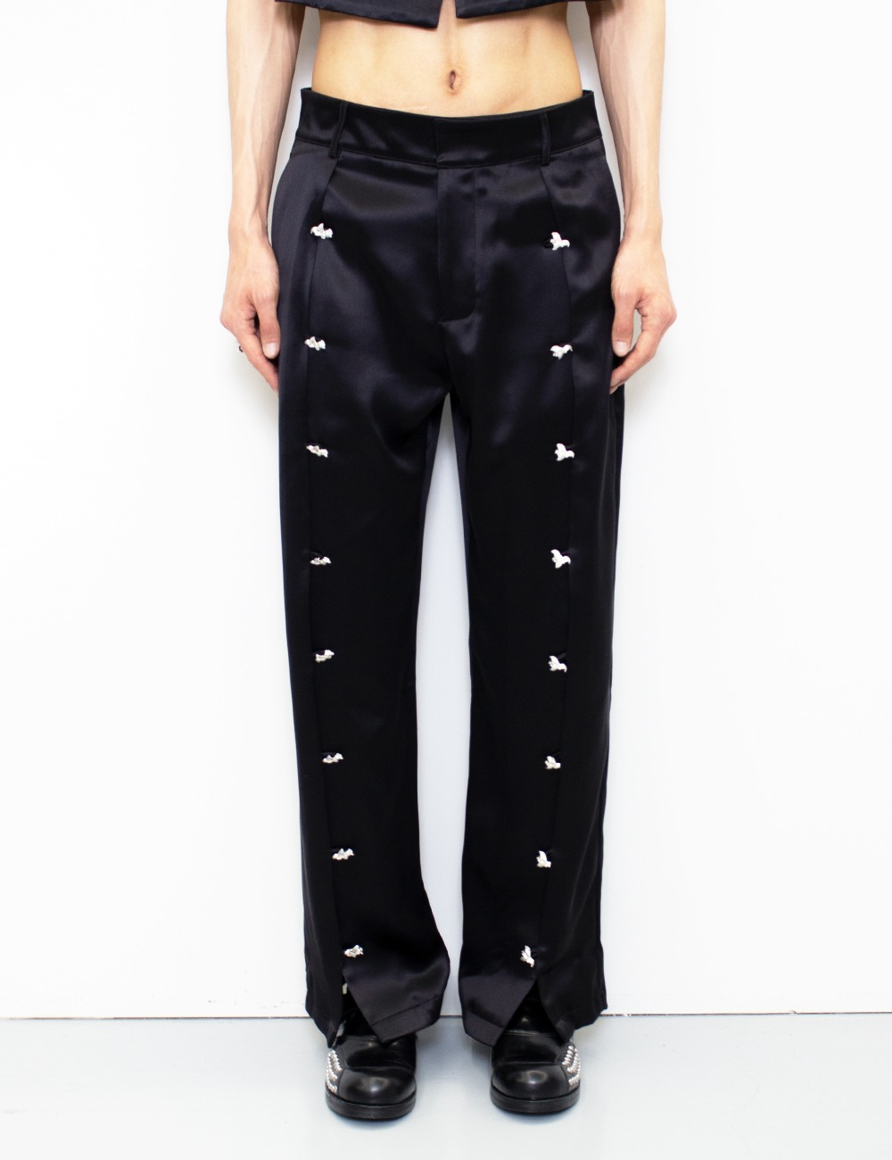 MONTADO LUX SILK PANTS_BLACK