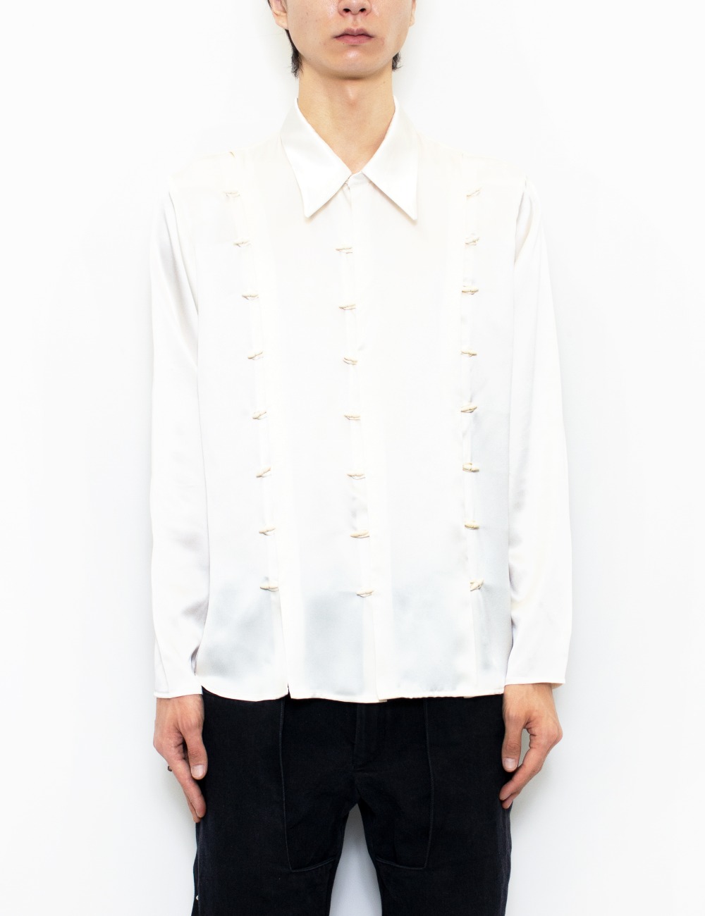 CHENTE CLAMATO SHIRT SILK _IVORY