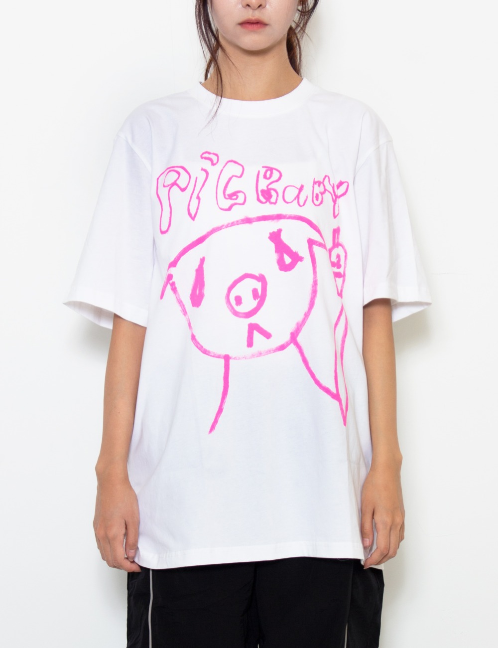 PIG BABY X P.A.M SS TEE_WHITE