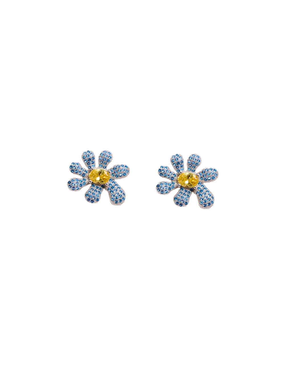 SQUASHED BLOSSOM EARRING_AQUAMARINE