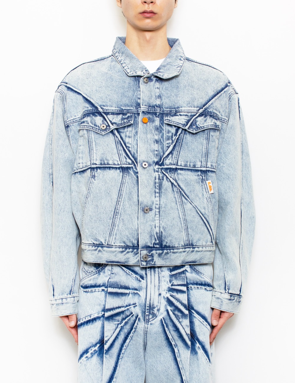 TRUCK JACKET DENIM LIGHT BLUE STRIPES_BLUE