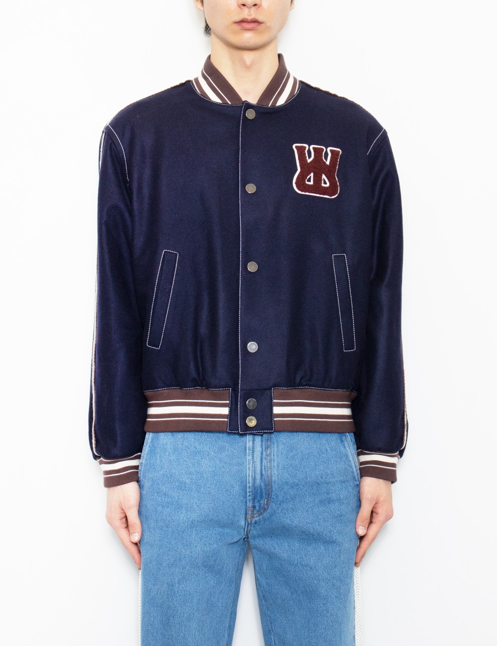 SOUL VARSITY JACKET_NAVY