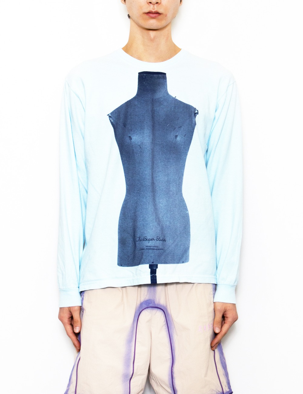 LONGSLEEVE DRESSFORM TEE_BLUE