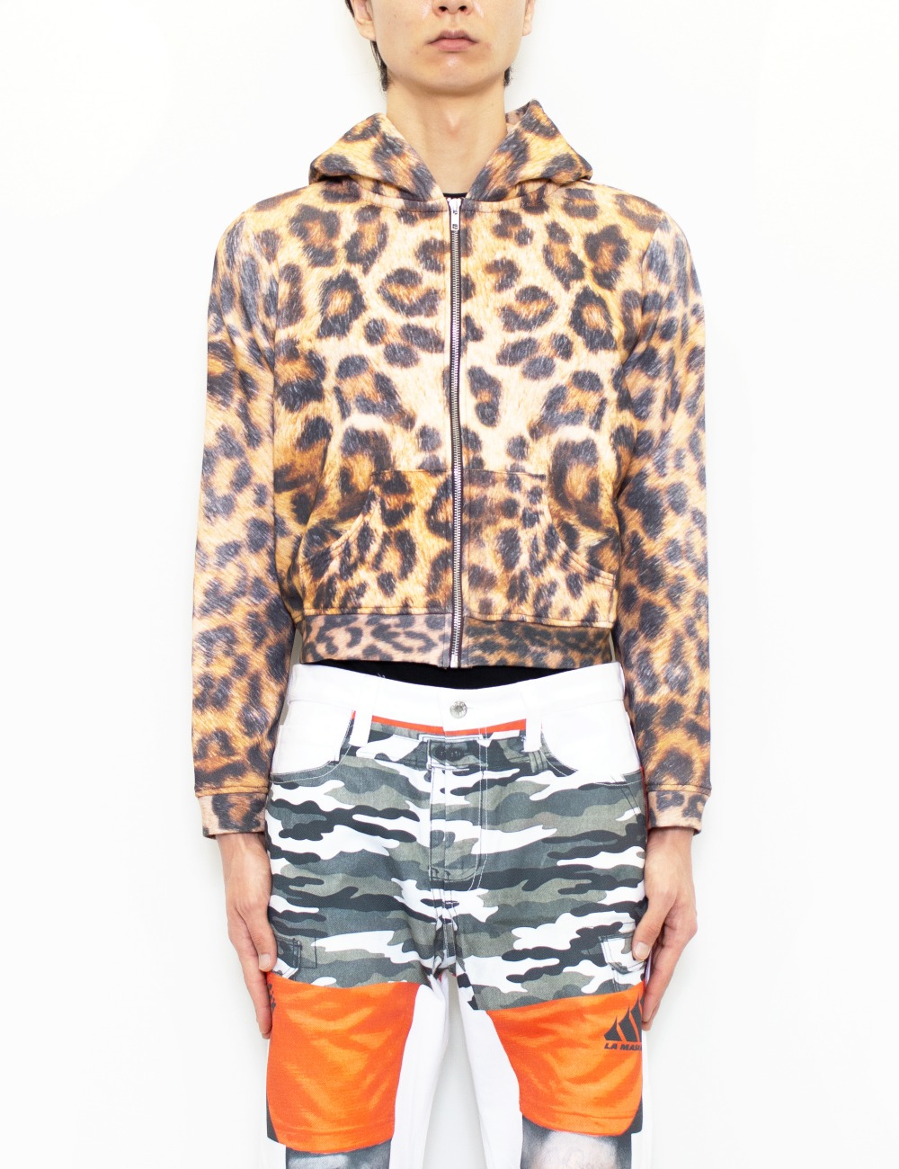 LEOPARD HOODIE_LIGHT BEIGE