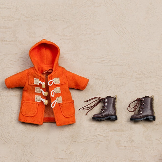 [입고완료] 넨도로이드돌 따뜻한 옷 세트: 부츠&amp;더플 코트(오렌지) - 굿스마일 총판 직영샵
