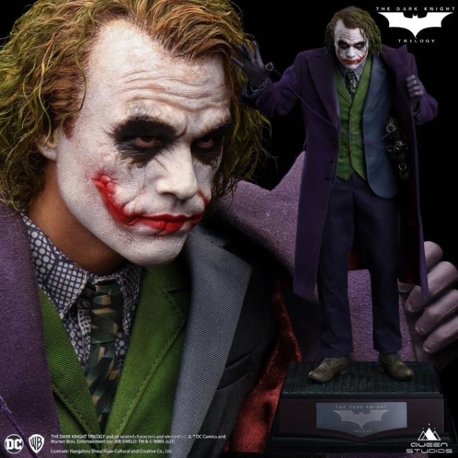 [입고완료]퀸스튜디오 1/4 다크 나이트 조커(아티스트 식모 버전) Queen Studio 1/4 scale Dark Knight Joker