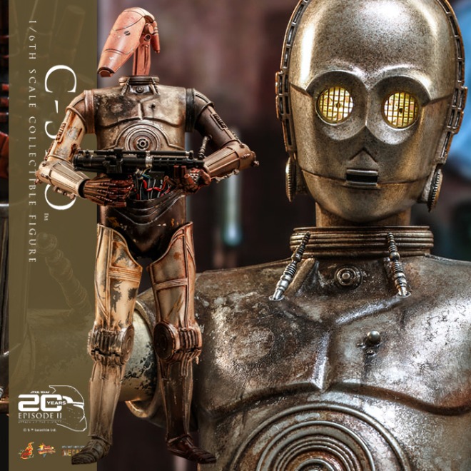 [입고완료] 핫토이 MMS650D46 1/6 스타워즈 에피소드 2:클론의 습격 C-3PO™  Hot Toys MMS650D46 Star Wars Episode II: Attack of the Clones™ - 1/6th scale C-3PO™