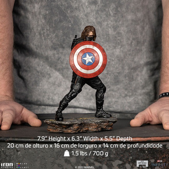 [잔금결제전용][23년 10월 2일 전후] 아이언스튜디오 1/10 인피니티 사가 윈터 솔저 아트스케일 Iron Studios Infinity Saga Winter Soldier Art Scale 1/10