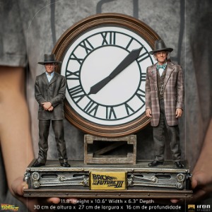 [입고완료]아이언스튜디오 1/10 백 투 더 퓨처3 마티&amp;박사 시계 디럭스 아트스케일 Marty and Doc at the Clock Deluxe Art Scale 1/10 -Back to the Future III