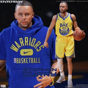 [입고완료]엔터베이 1/6 리얼 마스터피스 NBA 컬렉션 스테판 커리 한정판(인증서 포함)(RM-1086) ENTERBAY RM-1086 1/6 Real Masterpiece NBA Collection: STEPHEN CURRY Action Figure Limited Edition