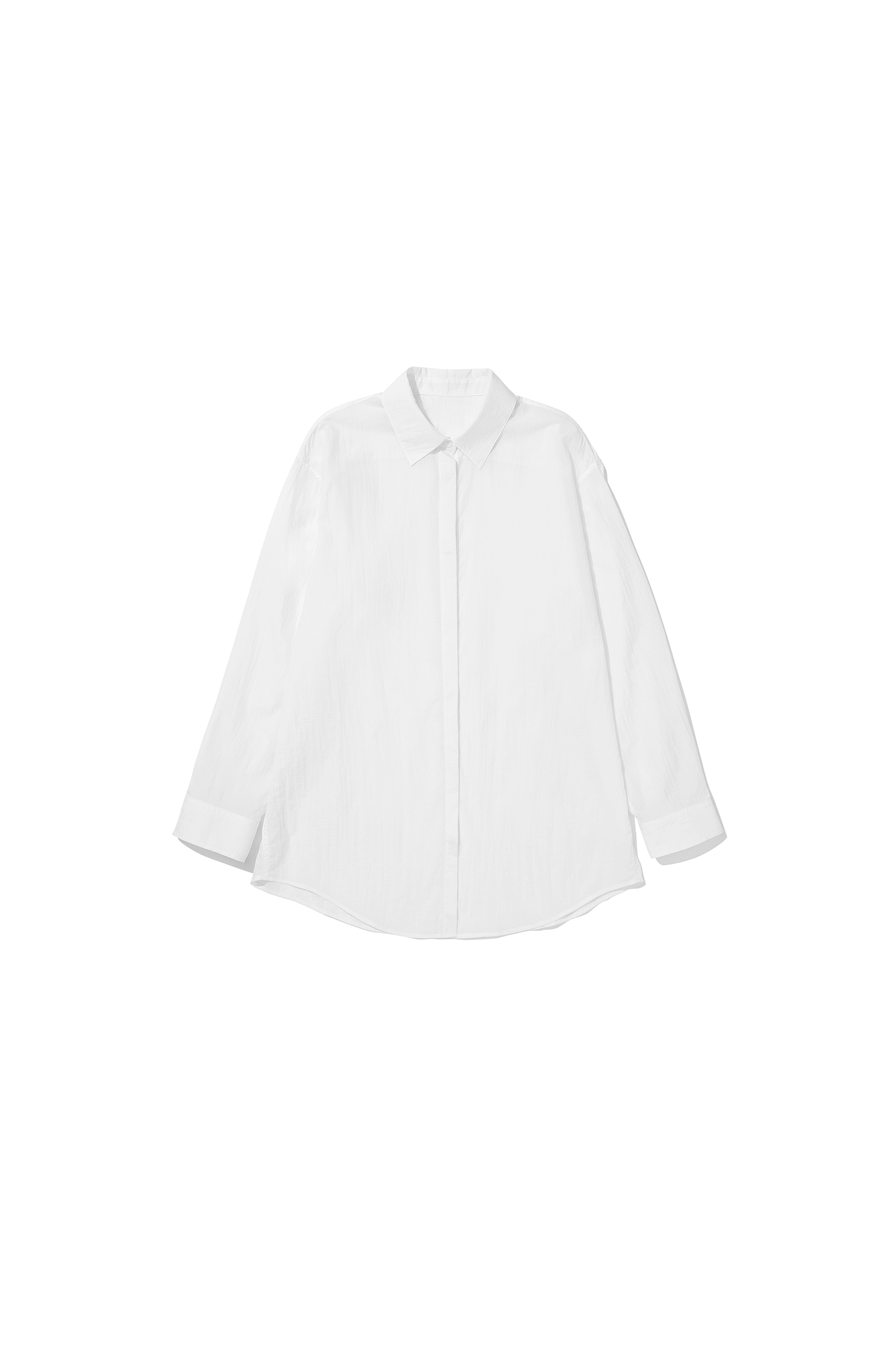Nylon Overfit Shirts White