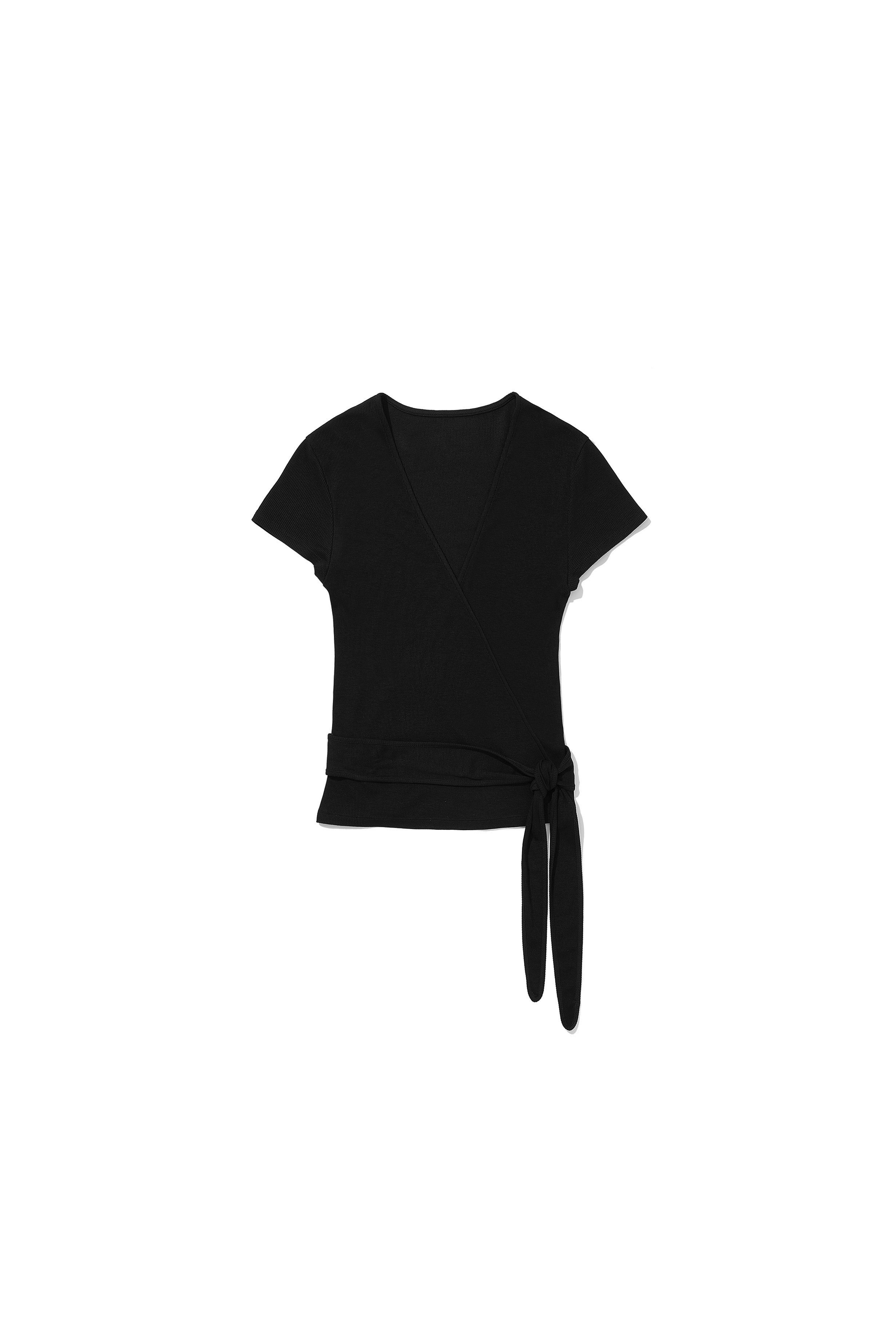 Slim Wrap T-shirt Black [05.23(THU) 20:00 OPEN]