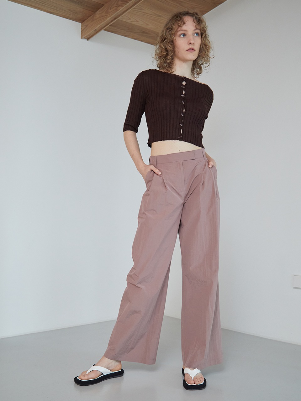 Lagom Wide Pants Rose Dawn