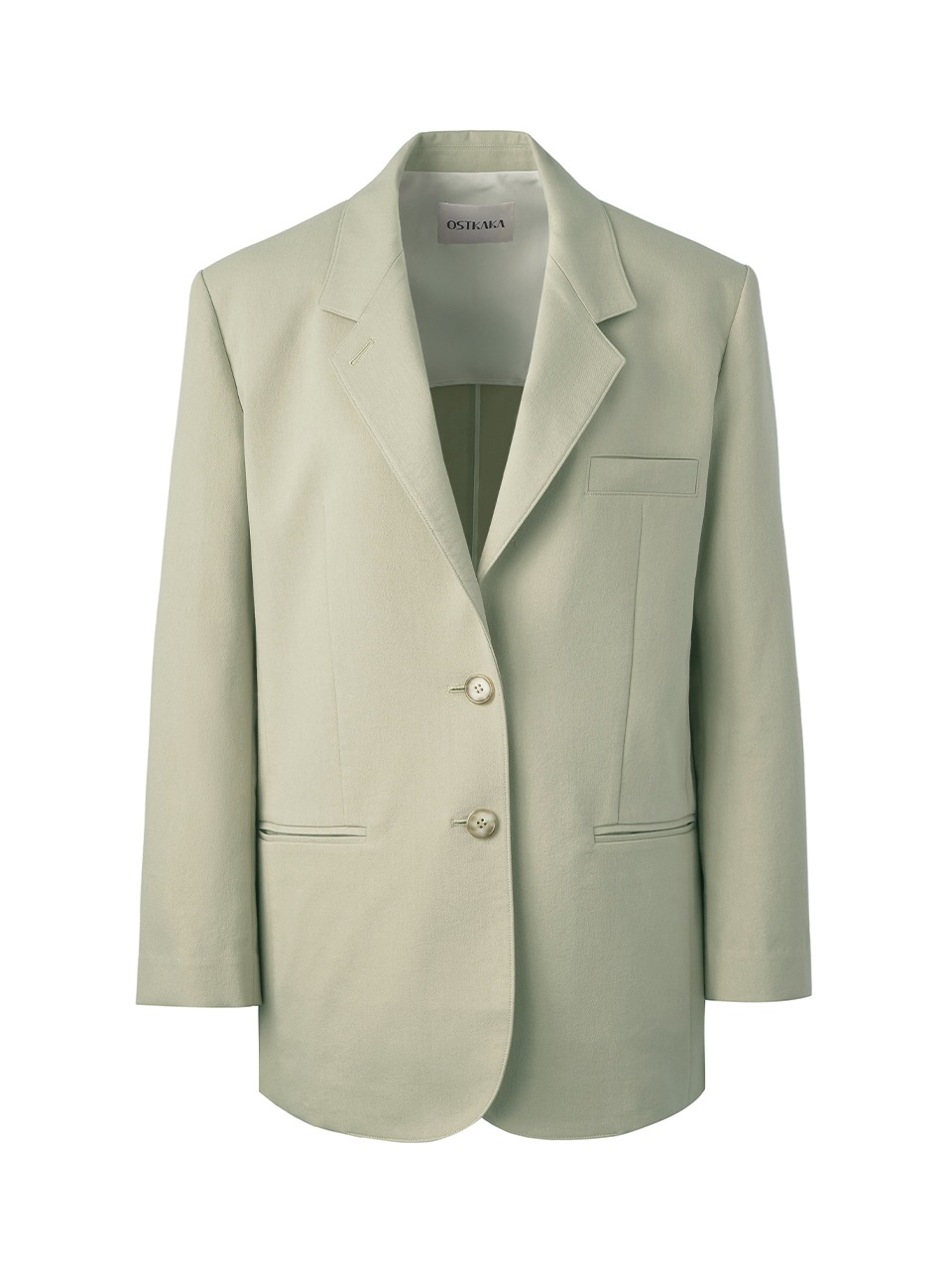 Lack two Button Casual Jacket Mint Latte