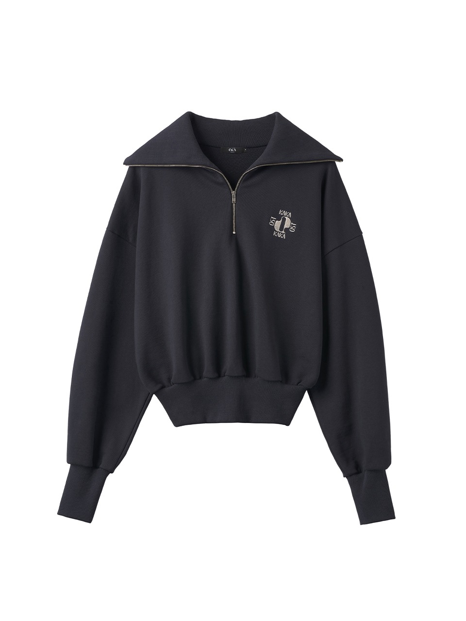 Wendy Half Zip-up Sweatshirt Navy